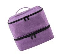 VICASKY Borsa Per Il Trucco Astuccio Viaggio Guidato Opaco Fare Custodia Per Smalto Per Unghie Custodia Per Organizzatore Di Smalti Per Unghie Porta Dello Smalto Panno Oxford Viola,porpora
