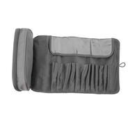 VICASKY borsa per pennelli da trucco Astuccio organizzatore di trucco per vanità custodia da viaggio per pennelli da trucco borsa da viaggio per il pennello per trucco poliestere Grigio