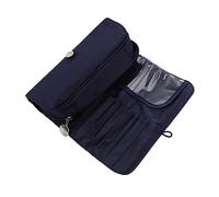 VICASKY borsa per pennelli da trucco contenitore per il trucco sacchetto di rotolamento della spazzola caso cosmetico custodia per pennelli porta pennelli trucco da viaggio poliestere Blu