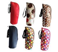 VICASKY Borsa Termica Isolata Per Scaldabiberon Portatile Mantiene Bottiglie Calde o Fredde Ore Design Elegante Rosso Brillante Facile Da Trasportare e Pulire Per Ragazzo Ragazza e Viaggi