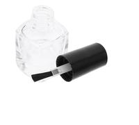 VICASKY Bottiglia Di Smalto Vuota Piazza Vuoto Chiaro Polacco Smalto Trasparente Bottiglia Per La Distribuzione Del Viaggio Bottiglia Per Decorazioni Di Nozze Bottiglie Liquide