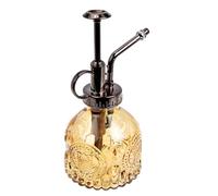 VICASKY Bottiglia in Vetro per Innaffiare Piante Piccole con Spruzzatore Pompa Irrigatore Casa e Giardino Design Vintage Gradiente Marrone-bianco per Piante in Vaso e Regalo Decorativo