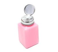 VICASKY Bottiglia Pompa per Alcol 200Ml Rosa in Plastica per Trattamento Unghie e Dispositivi Elettrici, Facile da Pulire e Inquinamento Ambientale