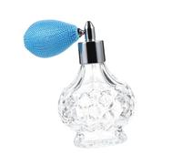VICASKY Bottiglia Spray Profumo in Vetro con Motivo Intagliato Nebulizzatore Leggero e Portatile per Viaggio e Uso Quotidiano Design Retrò Elegante Blu