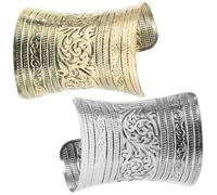 VICASKY Bracciale Aperto Metallo Set 2 Pezzi Bracciali Classici Con Motivazioni Decorative Per Donna Adatti A Eventi Formali Facili Da Indossare