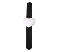 VICASKY Bracciale Magnetico in Silicone a Forma di Cuore Design Slap-on, Non Fa Male alle Mani, per Ragazzo Ragazza e Decorazione Polso