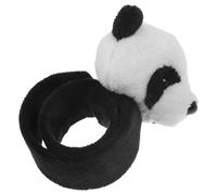 VICASKY Braccialetto a cerchio pop, in peluche, animale, con animale, per slap, per abbraccio, con animali, in flanella, nero, 24.50X7.00X4.00CM, Flanella, Senza Gemstone