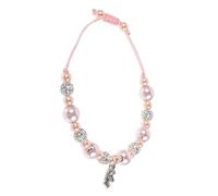 VICASKY Braccialetto unico con unicorno, da donna, affascinante bracciale con perle e cuori, perfetto per ragazze di fiori e feste, materiale durevole e sicuro, versatile combinabile