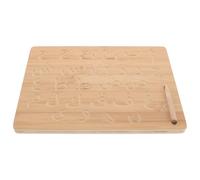 VICASKY Braille Lavagna per l'istruzione precoce della scuola domestica Abaco per la matematica ABC magneti alfabeto lavagna magnetica per la parete riempitiva calze per plancia bambù cachi