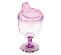 VICASKY Calice Di Plastica Tazza 180Ml Tazza Per Bambini Bicchiere Di Vino Bevanda Bottiglia Per Il Latte Con Coperchio Trainer Per Bambini Senza Fuoriuscita Calice Stile