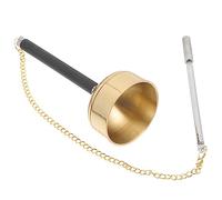 VICASKY Campana Sonora in Ottone Per Luogo Di Pratica Spirituale, Strumento Musicale Buddista Realizzato a Mano, Accessorio Per Cerimonie e Meditazione