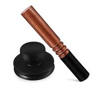 VICASKY Campana tibetana buddista con coperchio per campana tibetana, aspirazione portatile, per sollevare la campana tibetana, strumenti musicali, maneggiare il tamburo chakra in gomma