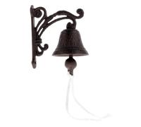 VICASKY Campanello rustico in ferro battuto con motivo uccelli vintage montaggio a parete per porte di casa giardino e veranda decorazione fatta a mano per ingressi invitanti