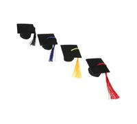 VICASKY Cappelli da medico in miniatura personalizzati - 4 pezzi per vestire bambole di laurea per la casa e gli oggetti da collezione