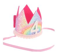 VICASKY Cappello a corona con numeri, per ragazzi e ragazze, per il compleanno, per la festa