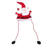VICASKY Cappello da Babbo Natale Non Tessuto per Uomo e Donna, Cappello Natalizio Caldo e Confortevole per Feste di Halloween e Eventi Comunitari