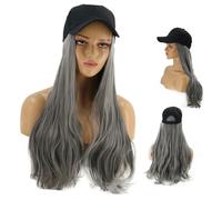 VICASKY Cappello One Piece con Lunghi e Ricci Grigi Sintetica Resistente al Calore e Casual per Feste Halloween e Cosplay