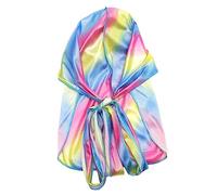 VICASKY Cappello per la cura dei capelli in raso colorato, per cappello da pirata, cosplay, fascia larga, leggero e portatile per feste