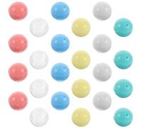 VICASKY Capsule per Distributori Automatici Vuote da 15 Mm, Mini Capsule di Plastica Rotonde Trasparenti e Colorate, Set da 30 Pezzi per Bomboniere Fai da Te, Giochi da Distributore