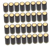 VICASKY Capsule Termoretraibili da 30mm per Bottiglie di Vino in PVC Nero 100 Pezzi Anello Dorato Facili da Usare, Accessori per Imballaggi e Sigillatura in Casa o Bar