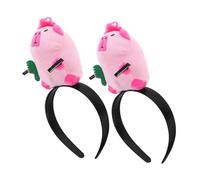 VICASKY Capybara - Fascia per capelli, 2 pezzi, per feste, capybara, colore rosa