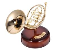 VICASKY Carillon Musicale a Carica Manuale a Forma di Corno Vintage in ABS Scatola Melodica Decorativa per Arredamento Casa e Scrivania Regalo Compleanno Meccanismo di Precisione