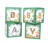 VICASKY Cartoon Animale Baby Boxes Lettere Palloncini Decorativi Scatole Per Bambino Design