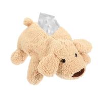 VICASKY Cartoon Puppy Plush Tissue Box Cover Soft Napkin Holder For Home Office Car And Restaurant Cute Animal Design Storage Box For Smooth Tissue Dispensing And Decorative Organizer