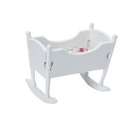 VICASKY Casa delle bambole in miniatura Culla Realistica Culla Modello Per La Casa delle Bambole E La Decorazione Creativa Promuove Le Mani dei Bambini E Porta Gioia