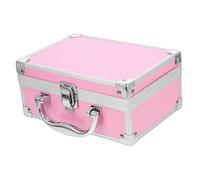 VICASKY caso cosmetico viaggio custodia Astuccio di grandi dimensioni Caso in alluminio casi di stoccaggio Caso di trucco Case di trasporto custodie per il trucco Telaio in alluminio rosa