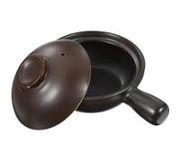 VICASKY Casseruola in Ceramica Tradizionale con Coperchio Resistente al Calore per Cucina Domestica Pentola in Porcellana per Riso Zuppe e Stufati Superficie Liscia Facile da Pulire Alta
