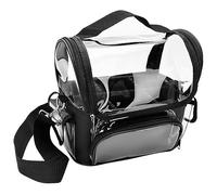 VICASKY Cassetta degli attrezzi compartimenti Forbici borsa per il trucco Borsa dei trucchi borsa per truccatori taglio Compatto valigia da barbiere custodia per il trucco pvc Nero