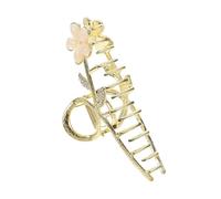 VICASKY Cat's Eye Peach Blossom Scratch Clip Matrimonio Fiore Artiglio Styling Forcine per capelli da donna Fermaglio per capelli decorativi in lega di zinco dorato