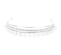 VICASKY Cavallo Di Testa Della Di Perle Accessori Per Da Sposa Accessori Per Perlati Cerchietto Di Perle Comunione Copricapo Per La Sposa Argento Ferro Da Stiro