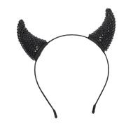 VICASKY Cerchietto Corna con Scintillanti per Halloween Fascia Morbida e Accessorio Costume Demonio per Party e Cosplay