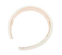 VICASKY cerchietto di perle fascia da donna accessori fascia per Accessori per io per per di perle Women Hair Band Hairband abs bianca