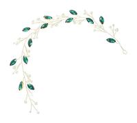 VICASKY cerchietto di perle fascia perle Copricapo decorativo adornare addobbi matrimonio Testamento del matrimonio Accessori per per occasioni formali trapano per Verde