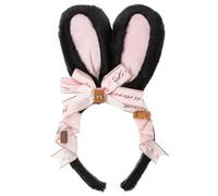 VICASKY Cerchietto Orecchie da Coniglio in Peluche Morbidissimo, Fascia per Chioma Cosplay e Feste per Ragazze e Donne, Taglia Unica, Accessorio Decorativo per Costume Coniglietto
