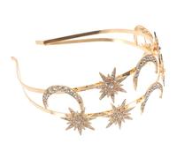 VICASKY Cerchietto Stella e Copricapo da Dea Cerca Stella Copricapo Dea Cerca per Donna Accessori per Capelli Corona da Doppio Strato di Strass