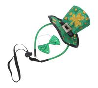 VICASKY Cerchietto Verde per Chioma San Patrizio con Cappello Leprechaun Leggero e Riutilizzabile, Accessorio Festa per Adulti, per Tea Party e Balli
