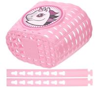 VICASKY Cestino Anteriore per Bicicletta e Monopattino Portapacchi in Plastica Leggera Facile da Installare con Cinghie Accessorio Decorativo e Funzionale per Ragazzi e Ragazze