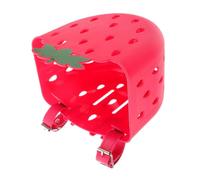 VICASKY Cesto Anteriore a Forma di Fragola in Plastica, Facile da Installare e Rimuovere, Design Cartone Animato, Adatto per Scooter e Tricicli per Bambine