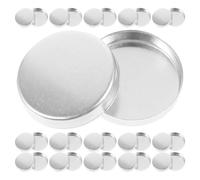 VICASKY Cialde Vuote Per Ombretti Rotonde in Alluminio 20mm Set Da 30 Pezzi Contenitori Per Campioni Di Trucco Fai Da Te Per Palette Cosmetiche Per Donne Uso Professionale e Domestico