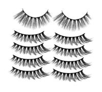 VICASKY Ciglia Finte Nere Spesse Ciglia Artificiali Da Donna Per Trucco E Occasioni Speciali Ciglia Di Alta Qualità Riutilizzabili Per Un Look Voluminoso