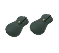 VICASKY Cinghia per chitarra plancia guarnizione filtro guarnizione grunge accessori tubo guitar pick holder accessori chitarra supporto per plettri per chitarra Pu, Verde scuro x 2 pezzi, moderno