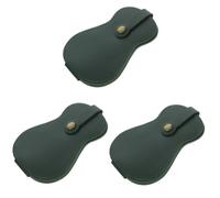 VICASKY Cinghia per chitarra plancia guarnizione filtro guarnizione grunge accessori tubo guitar pick holder accessori chitarra supporto per plettri per chitarra Pu, Verde scuro x 3 pezzi, moderno