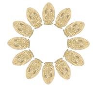 VICASKY Ciondoli per Unghie in Lega Dorata 3d a Forma di Buddha e Vergine Maria, Set da 100 Pezzi per Decorazioni Nail Art Fai da Te e Professionali, Accessori per Manicure