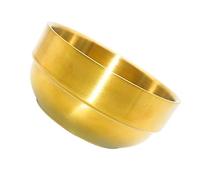 VICASKY Ciotola da Barba Uomo in Acciaio Inox Stabile per Schiuma da Rasatura Densa Base Antiribaltamento per Toelettatura Viso e Crema Sapone Barbiere