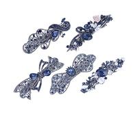 VICASKY Clip per capelli con strass per donna, elegante decorazione per capelli in design primaverile, per coda di cavallo e vita quotidiana, diversi colori e modelli per attenti alla moda