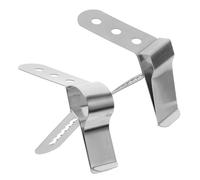 VICASKY Clip per Termometro Alimentare in Acciaio Inox 304 Set 8 Pezzi Supporto a Clip per Sonda Temperatura per Barbecue Forno e Pentole Resistente Alte Temperature per Cucina e